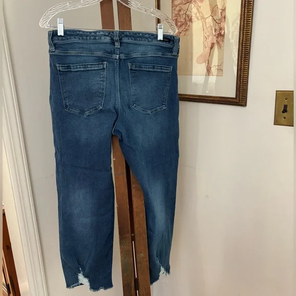 Liverpool Los Angeles Women’s Blue Denim Stretchy Crop Jeans Size 10 (30W) - Picture 4 of 9